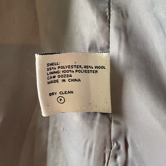 Grey bouclé wool blend coat - Picture 4 of 4